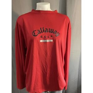 Callaway Golf X Series Long Sleeve Pullover Red Sz XL Nice condition